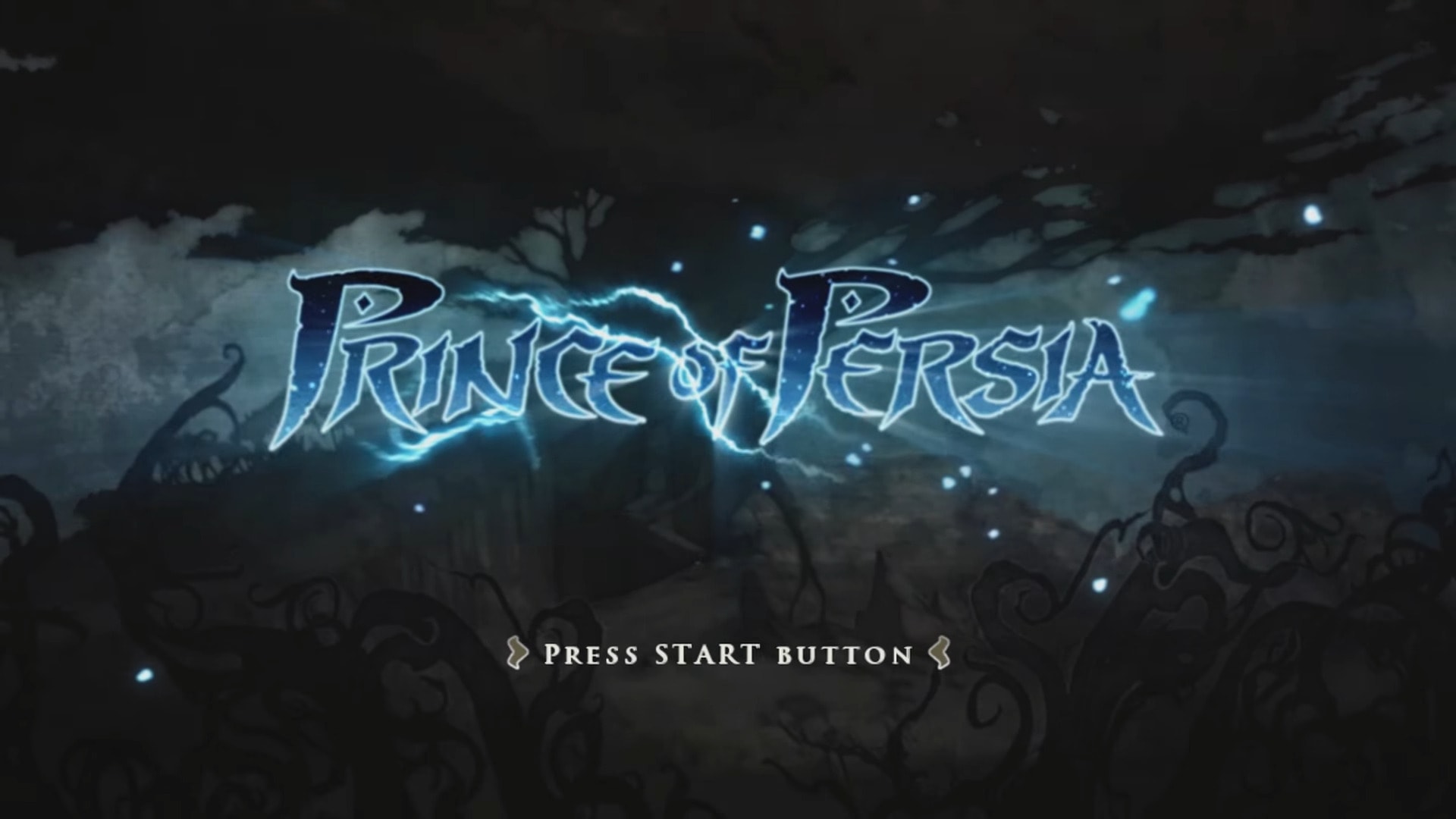 Prince of Persia title screen for Xbox 360